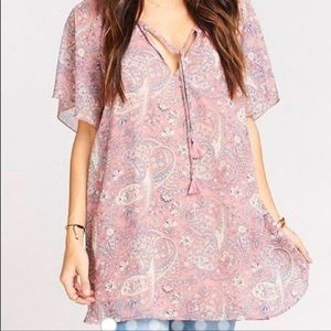 NWT Show Me Your Mumu Paisley Tassel Tunic S